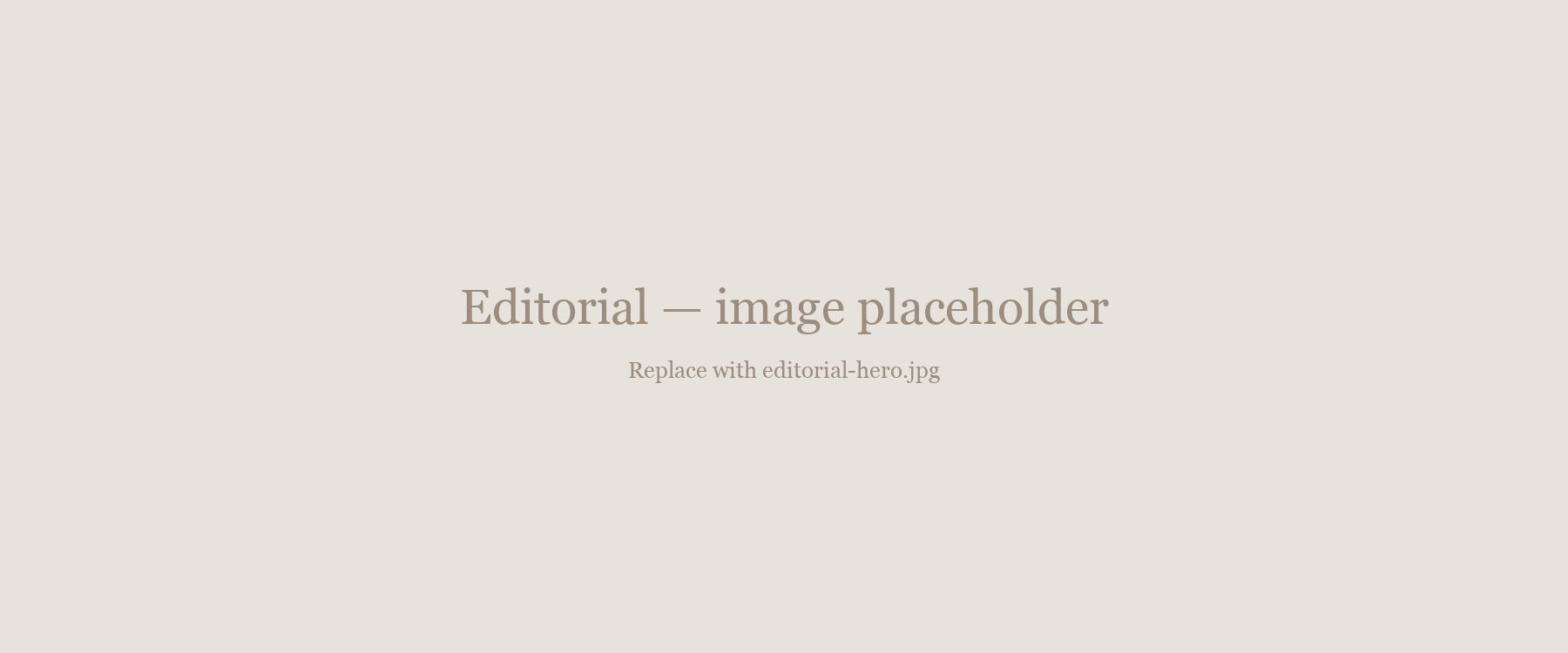 Editorial — image placeholder, to be replaced